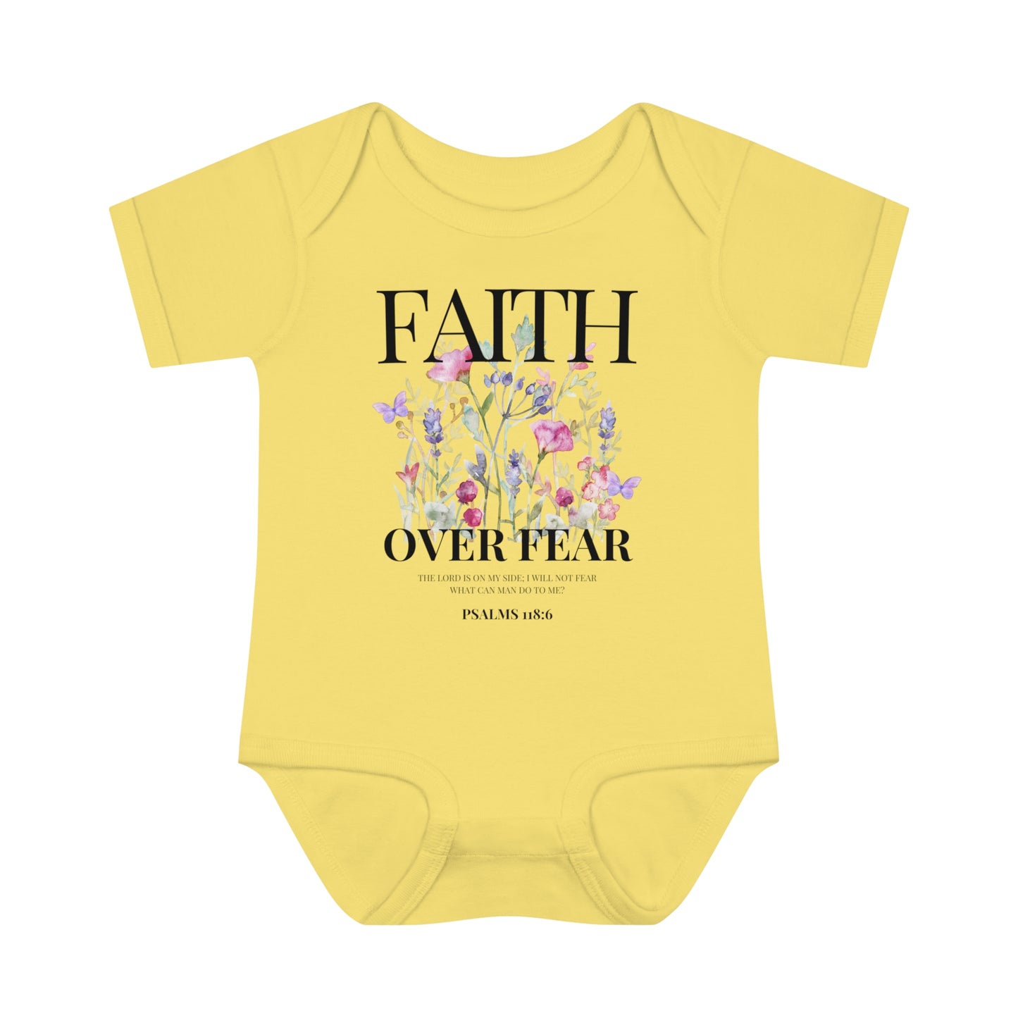FAITH OVER FEAR BABY BODYSUIT