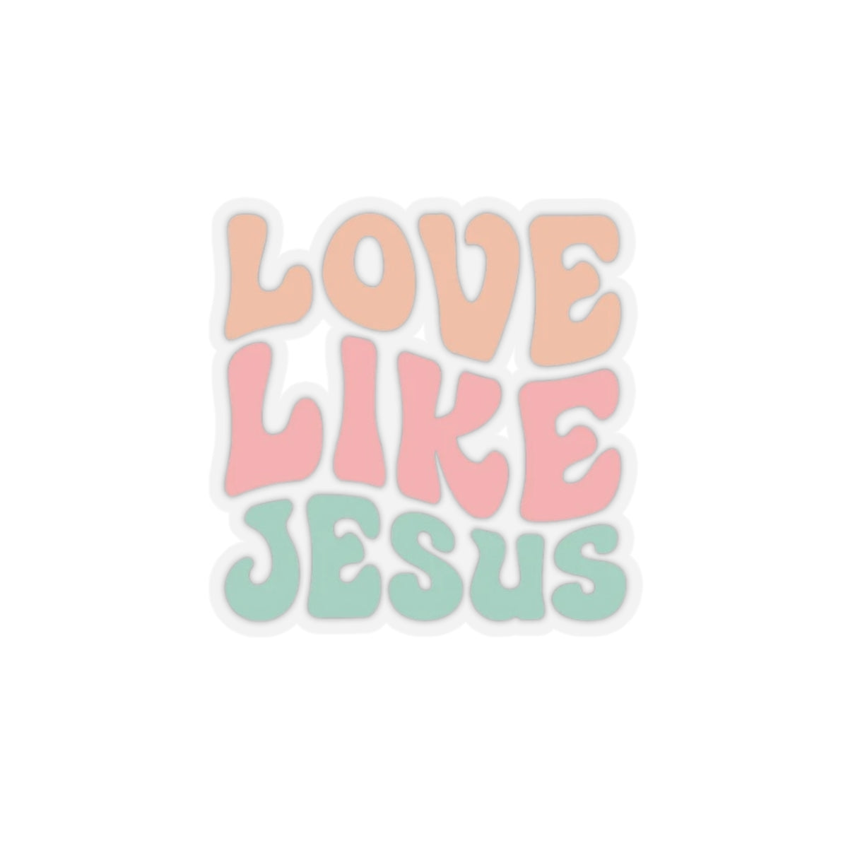 LOVE LIKE JESUS STICKER