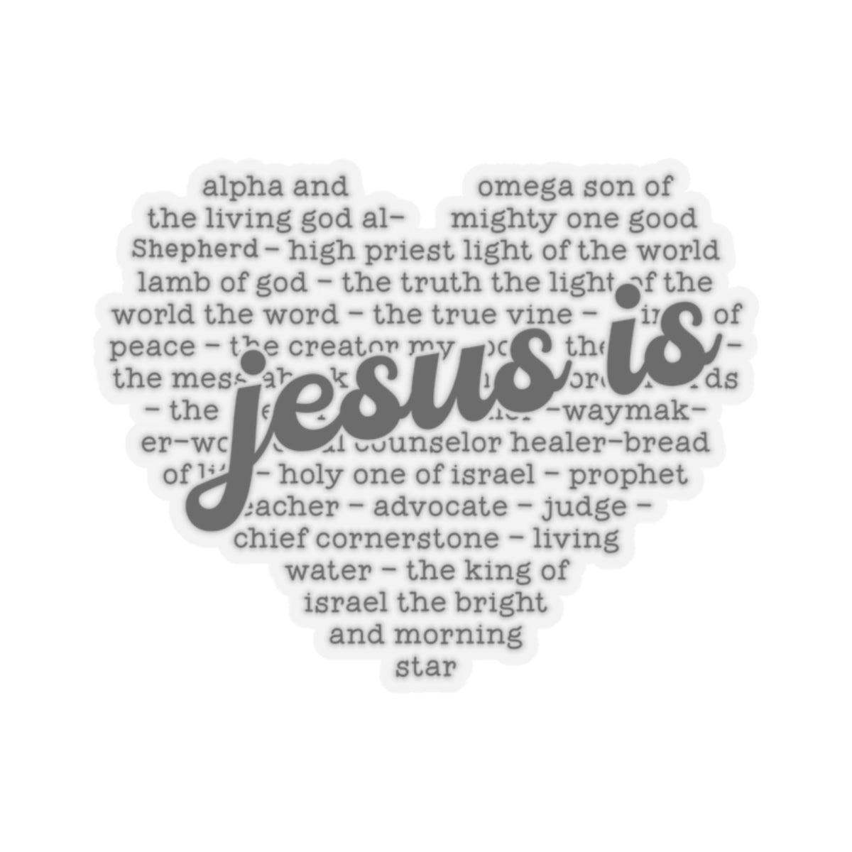 JESUS IS STICKER
