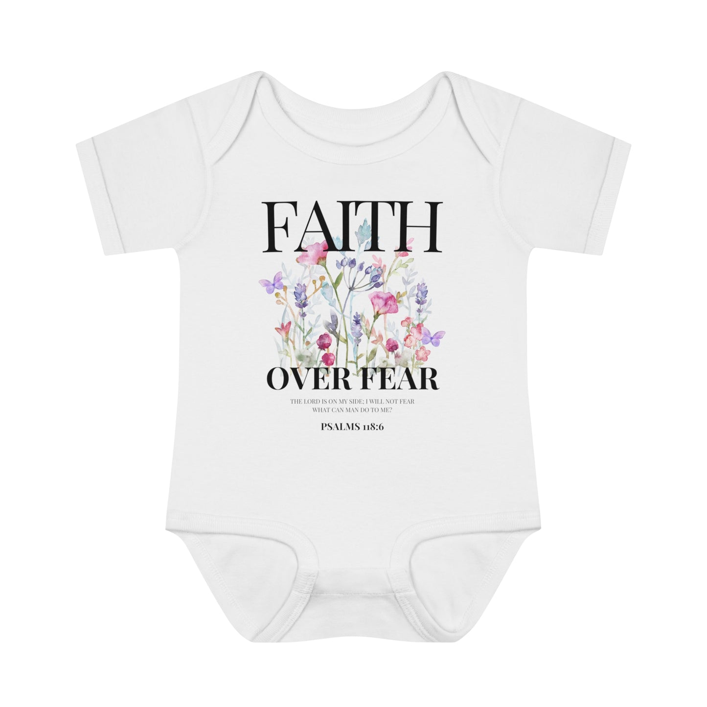 FAITH OVER FEAR BABY BODYSUIT