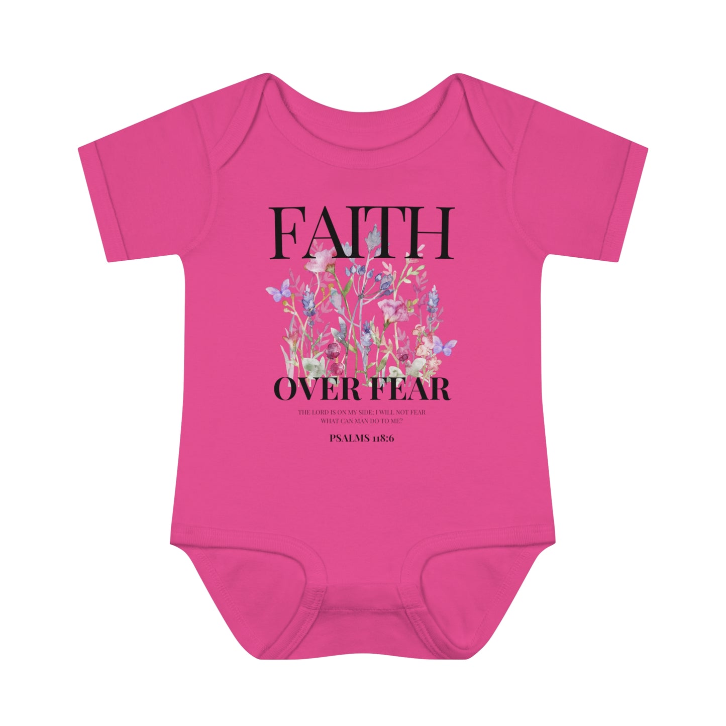 FAITH OVER FEAR BABY BODYSUIT