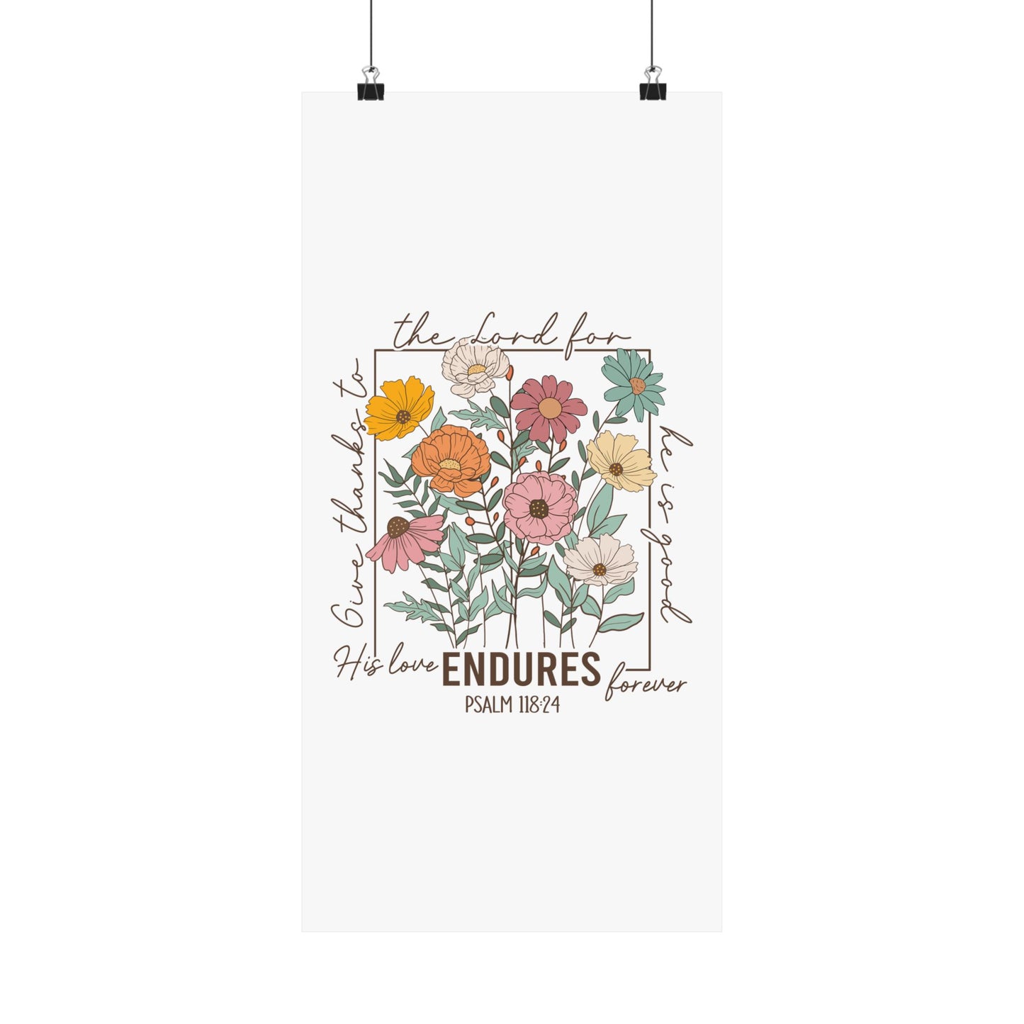 GIVE THANKS TO THE LORD PRINT