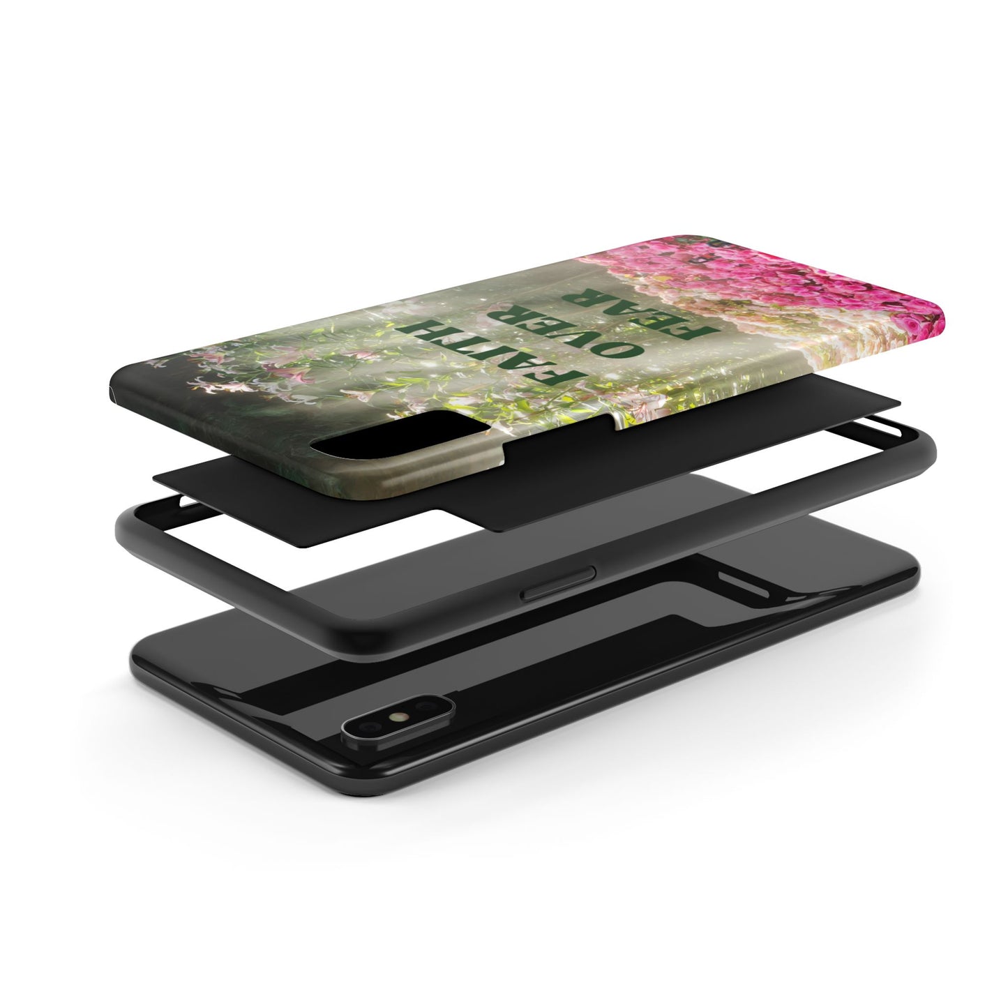 FAITH OVER FEAR TOUGH PHONE CASE