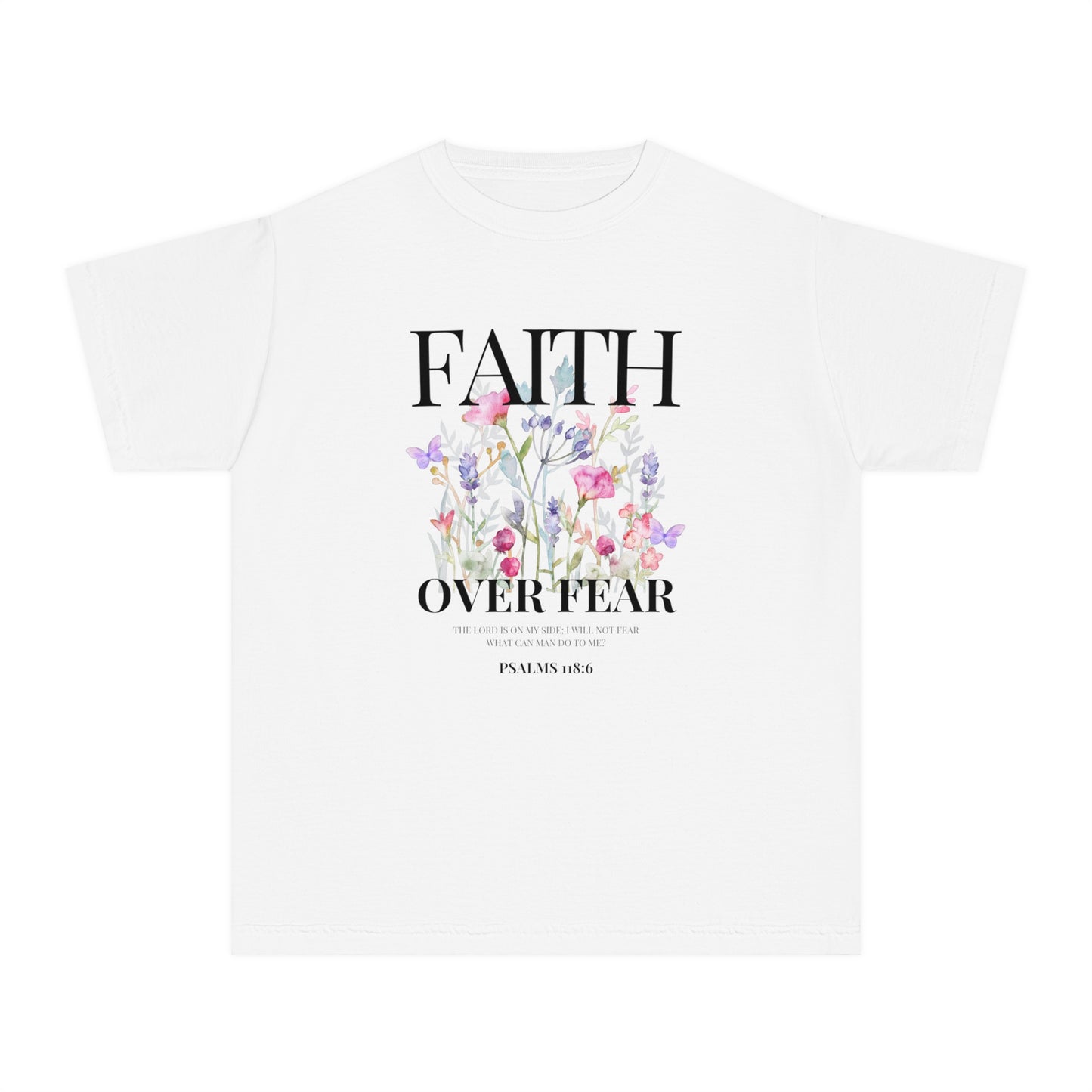 FAITH OVER FEAR YOUTH TEE