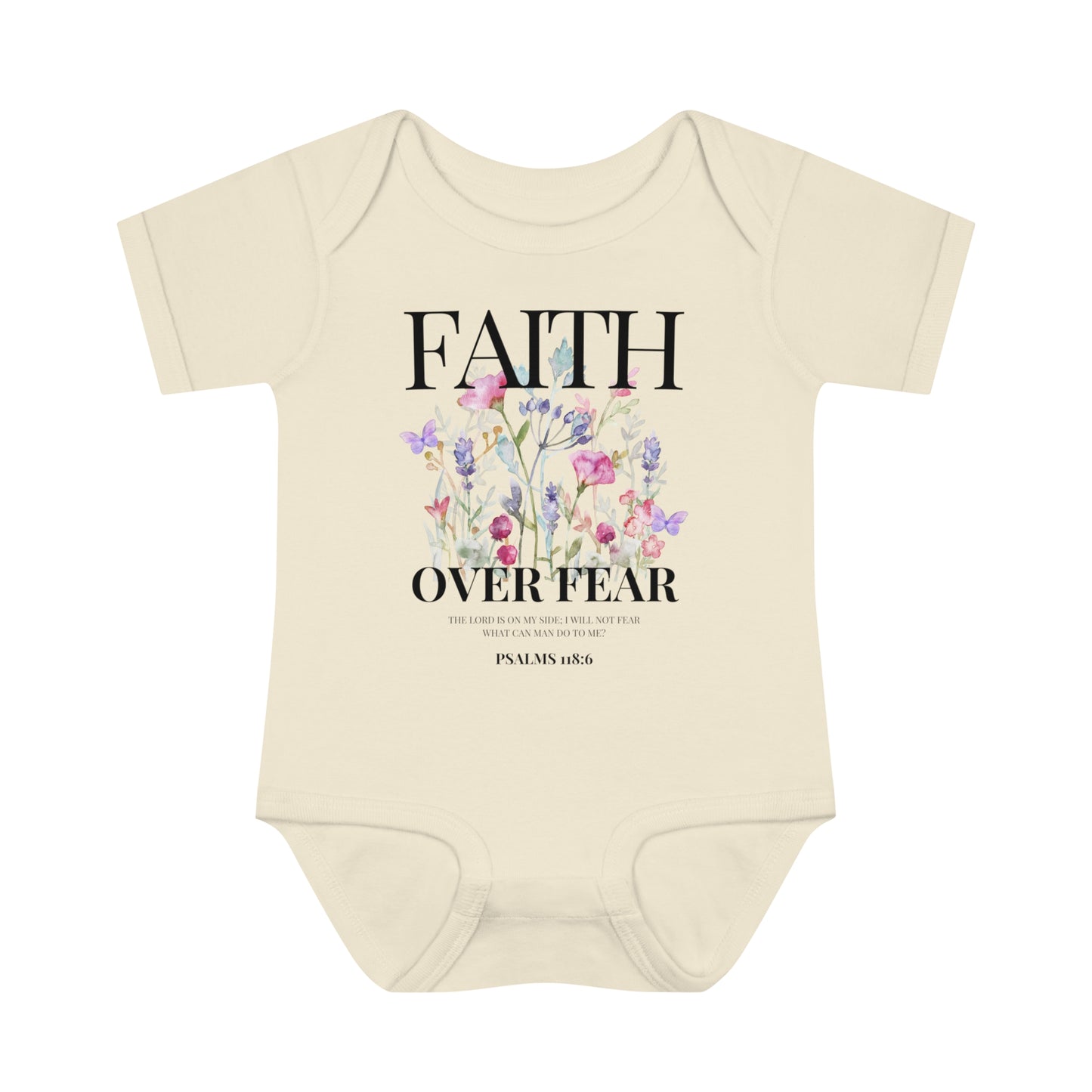 FAITH OVER FEAR BABY BODYSUIT