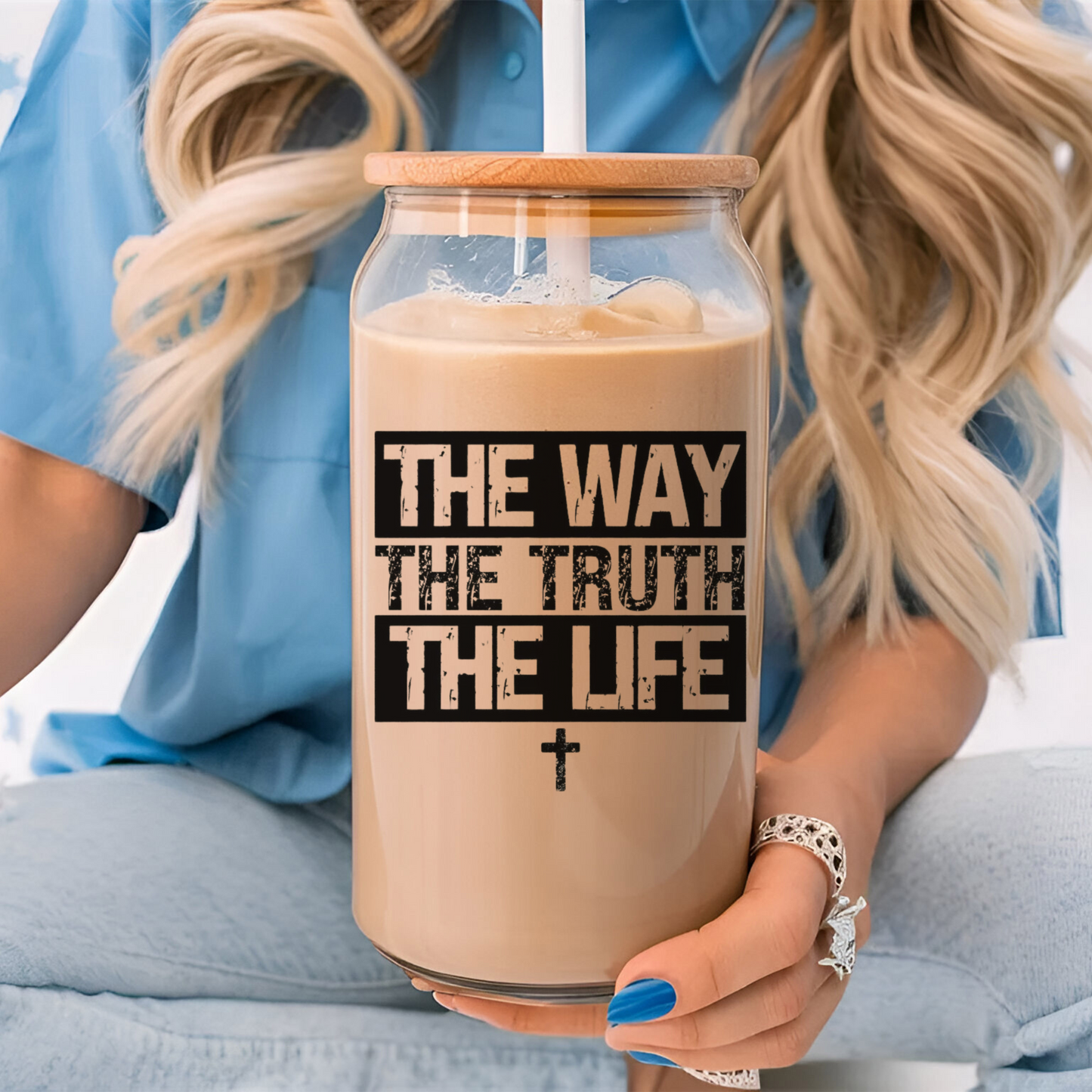 THE WAY THE TRUTH THE LIFE SIPPER GLASS