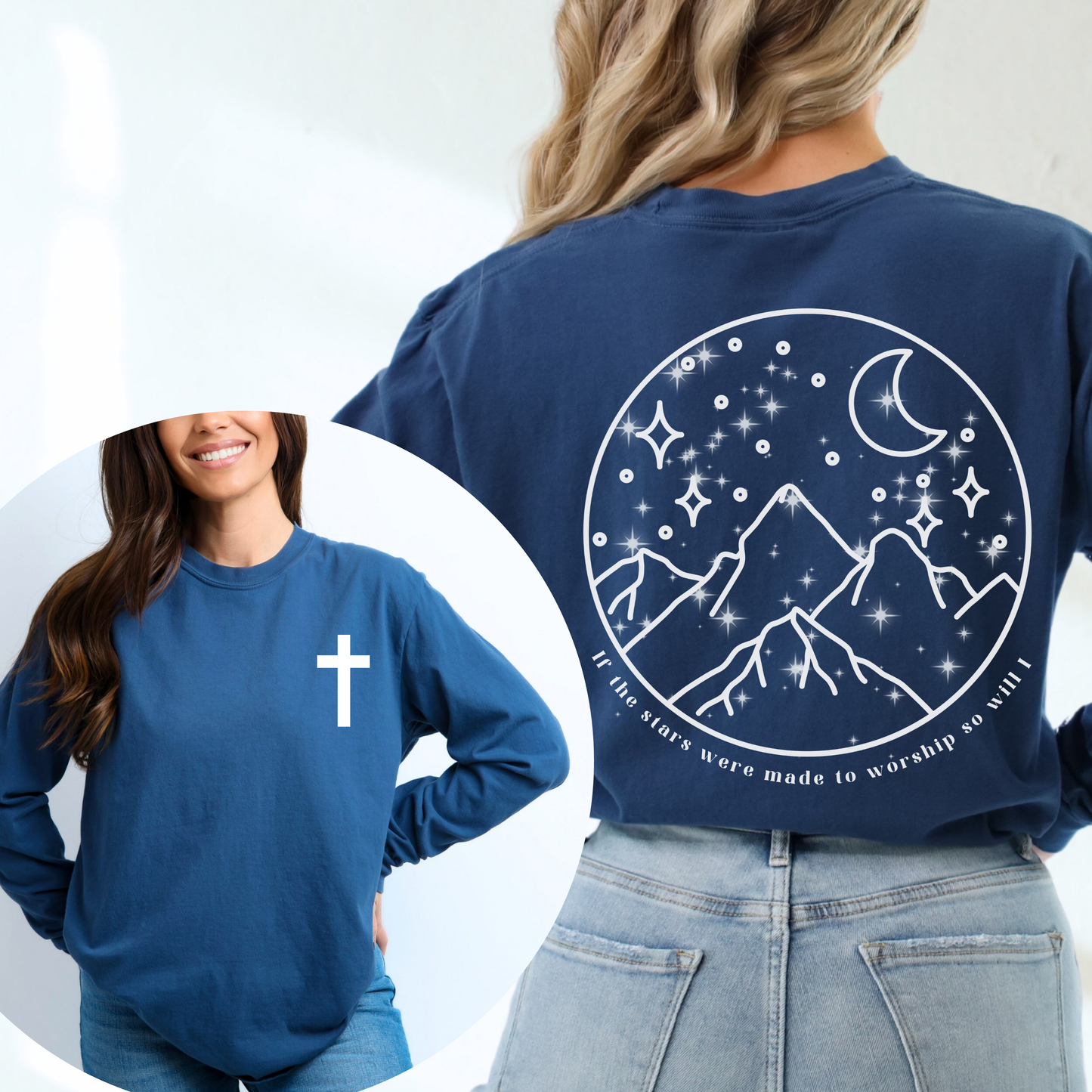 IF THE STARS WERE MADE TO WORSHIP UNISEX LONG SLEEVE TEE