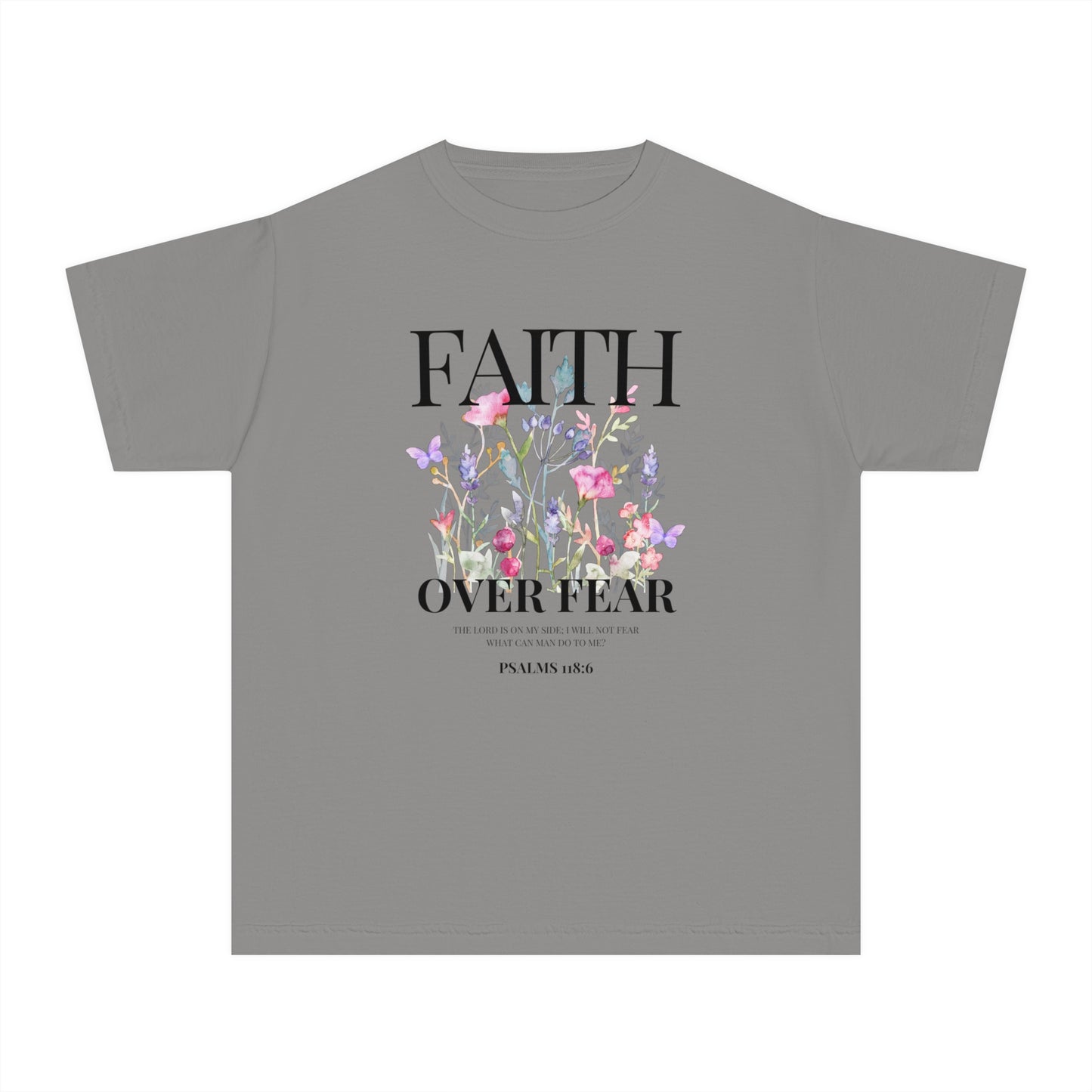 FAITH OVER FEAR YOUTH TEE
