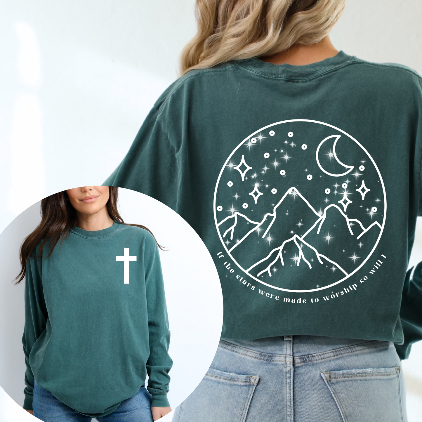 IF THE STARS WERE MADE TO WORSHIP UNISEX LONG SLEEVE TEE
