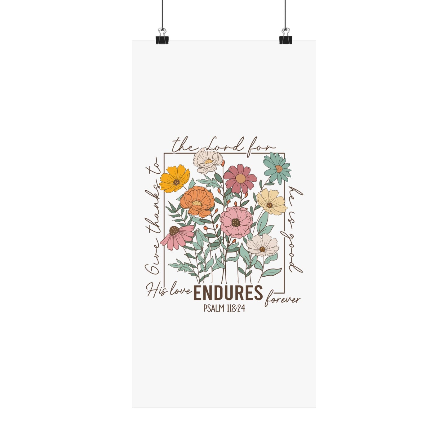 GIVE THANKS TO THE LORD PRINT