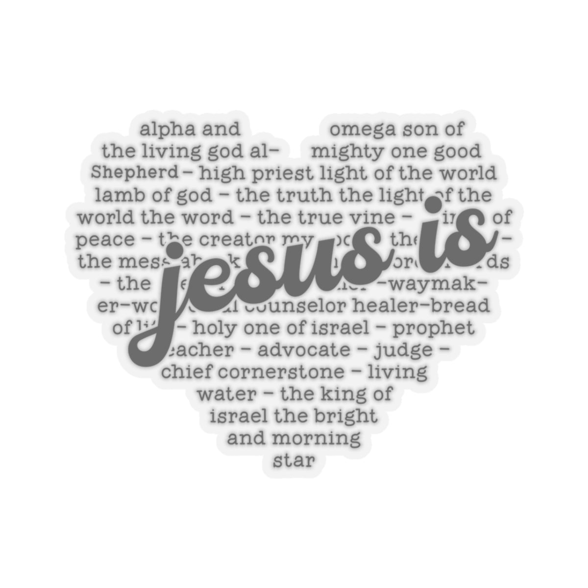 JESUS IS STICKER