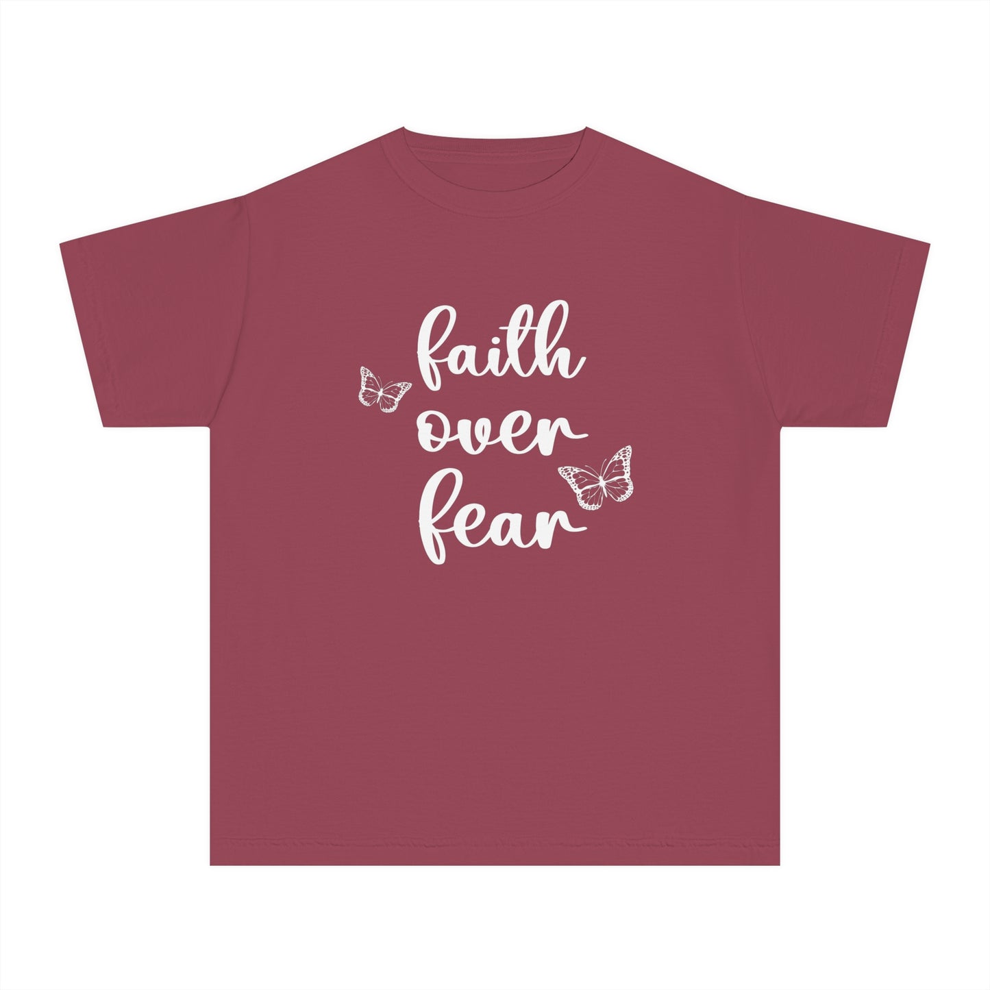 FAITH OVER FEAR YOUTH TEE