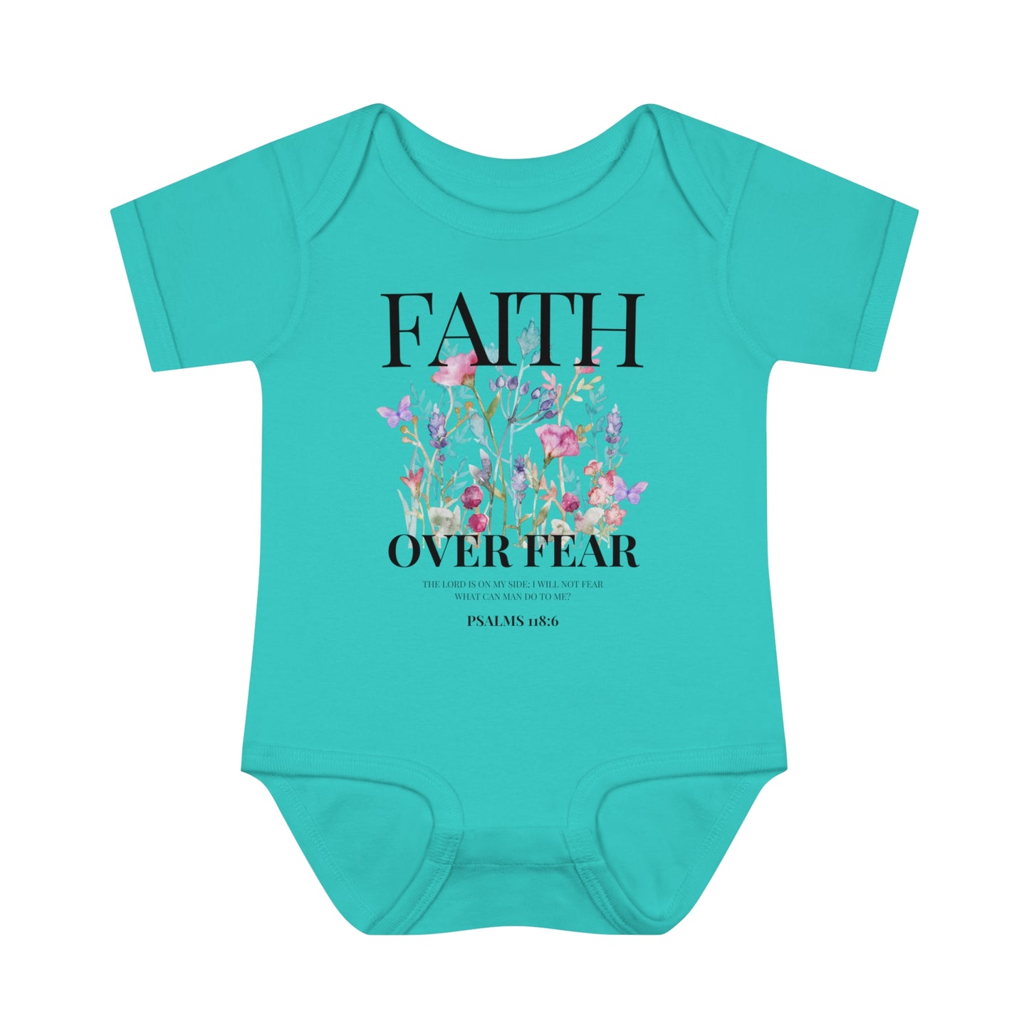 FAITH OVER FEAR BABY BODYSUIT