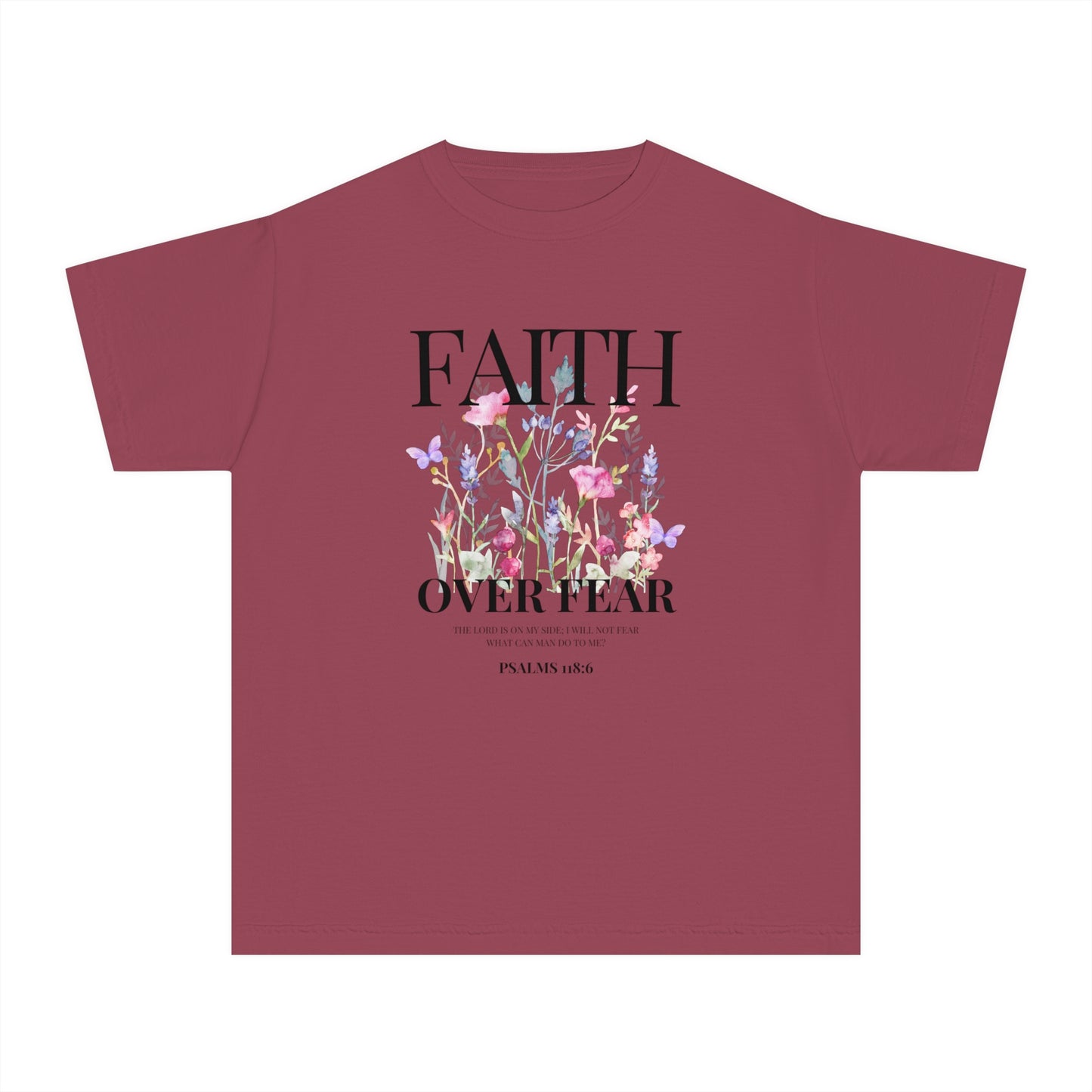 FAITH OVER FEAR YOUTH TEE