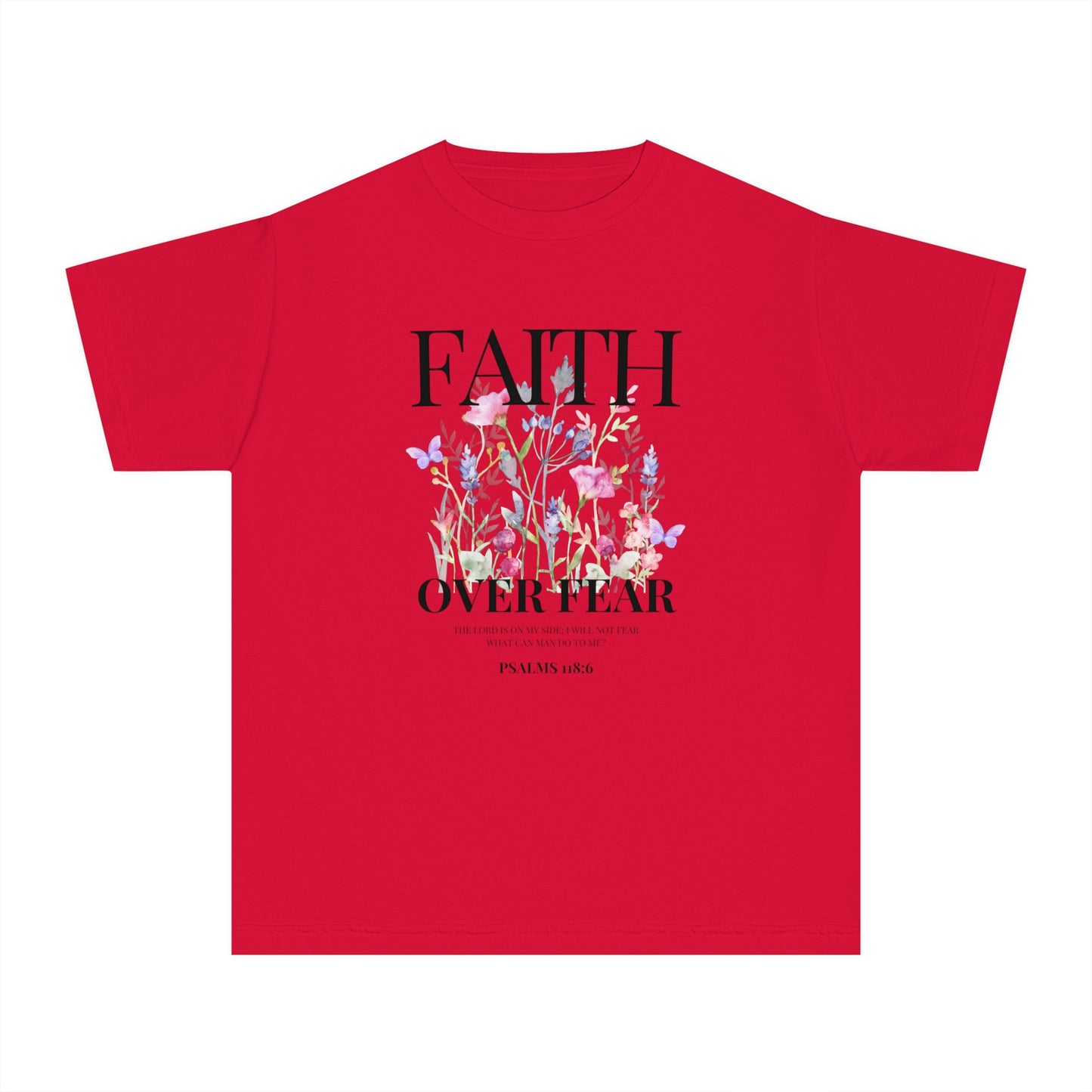 FAITH OVER FEAR YOUTH TEE