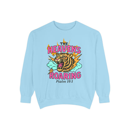 Roaring Heavens Sweatshirt – Psalm 19:1 Graphic Crewneck