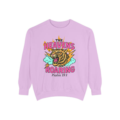 Roaring Heavens Sweatshirt – Psalm 19:1 Graphic Crewneck