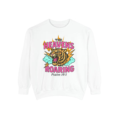 Roaring Heavens Sweatshirt – Psalm 19:1 Graphic Crewneck