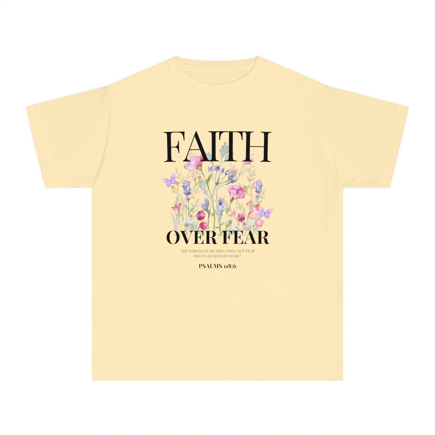 FAITH OVER FEAR YOUTH TEE