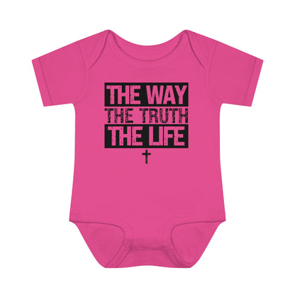 THE WAY THE TRUTH THE LIFE BABY BODYSUIT