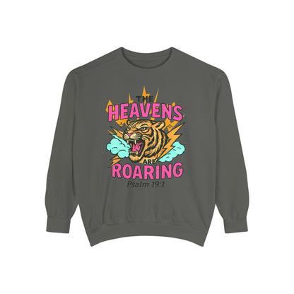 Roaring Heavens Sweatshirt – Psalm 19:1 Graphic Crewneck