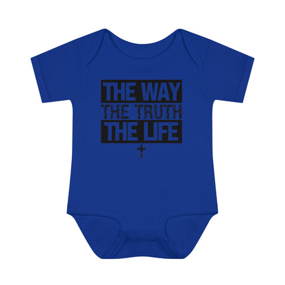 THE WAY THE TRUTH THE LIFE BABY BODYSUIT