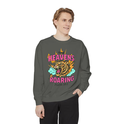 Roaring Heavens Sweatshirt – Psalm 19:1 Graphic Crewneck
