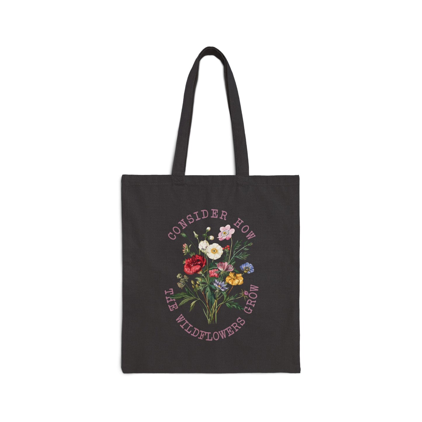 CONSIDER HOW THE WILDFLOWERS GROW TOTE BAG