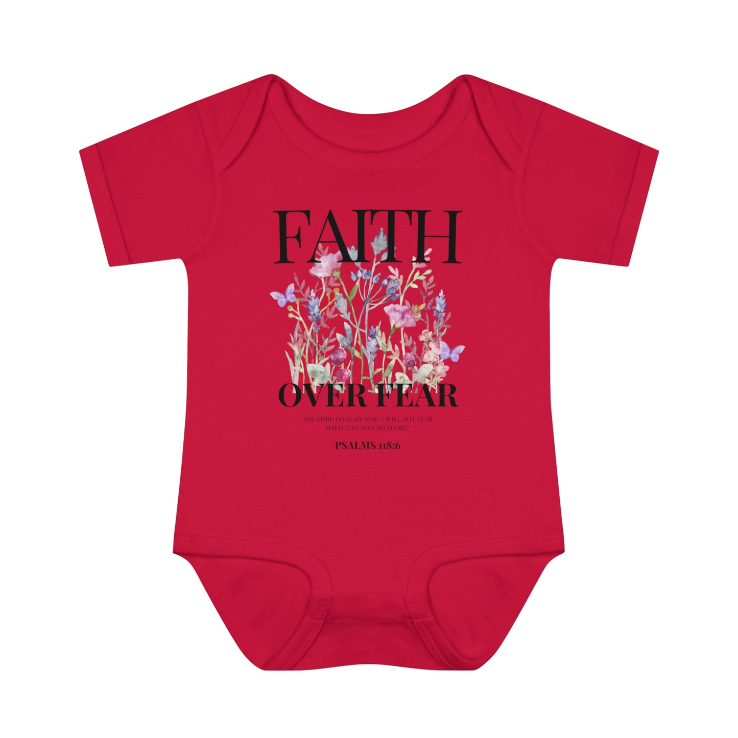 FAITH OVER FEAR BABY BODYSUIT