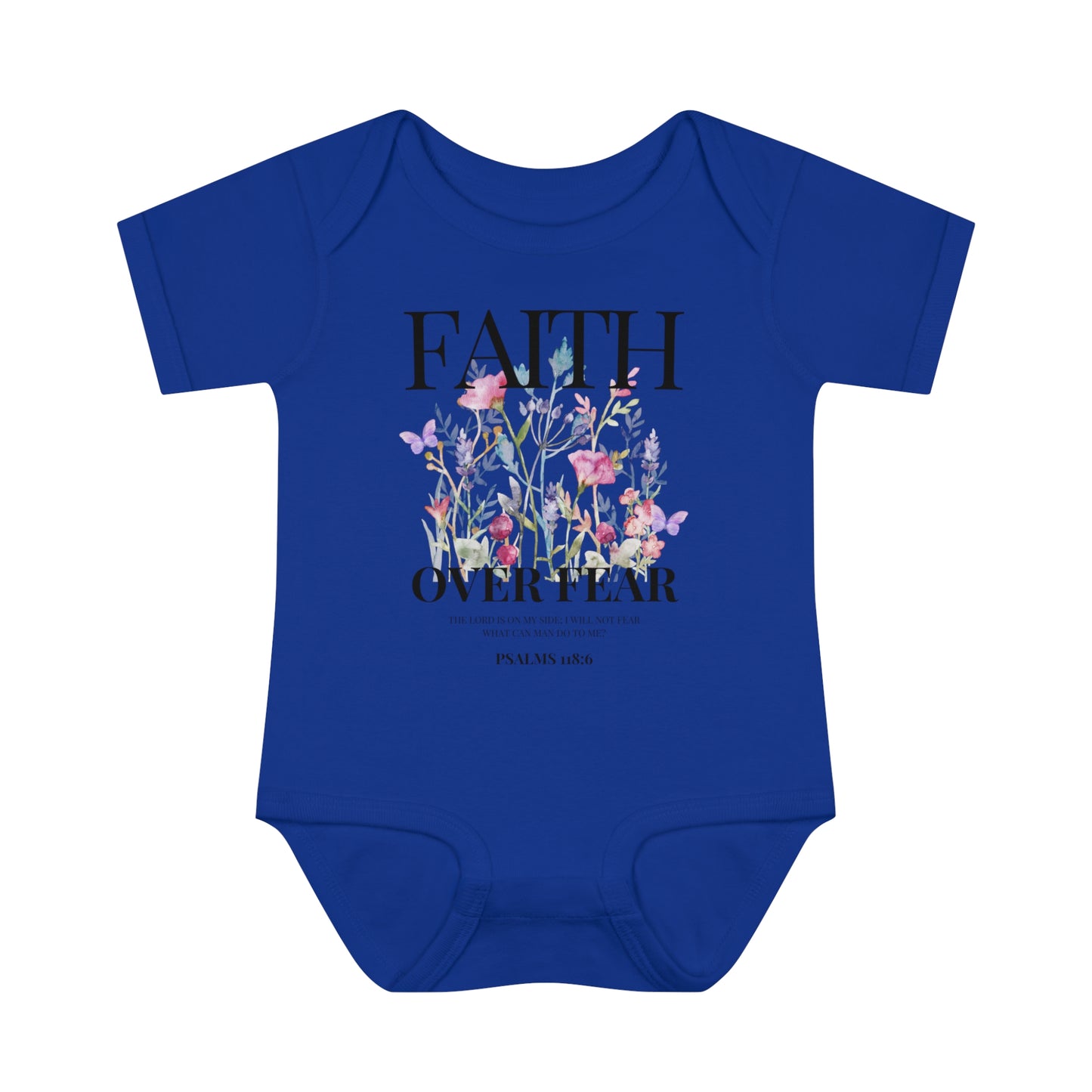 FAITH OVER FEAR BABY BODYSUIT