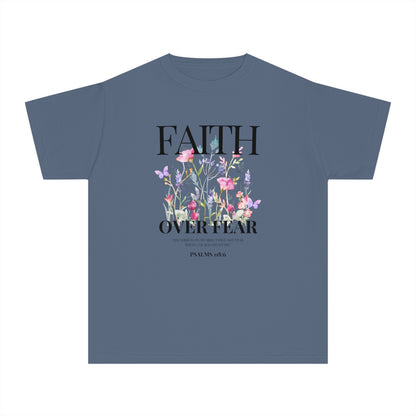 FAITH OVER FEAR YOUTH TEE