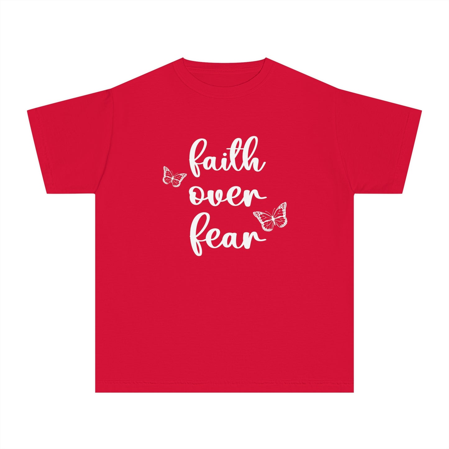 FAITH OVER FEAR YOUTH TEE