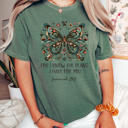 FOR I KNOW THE PLANS I HAVE FOR YOU UNISEX TEE