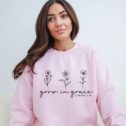 GROW IN GRACE CREWNECK SWEATSHIRT