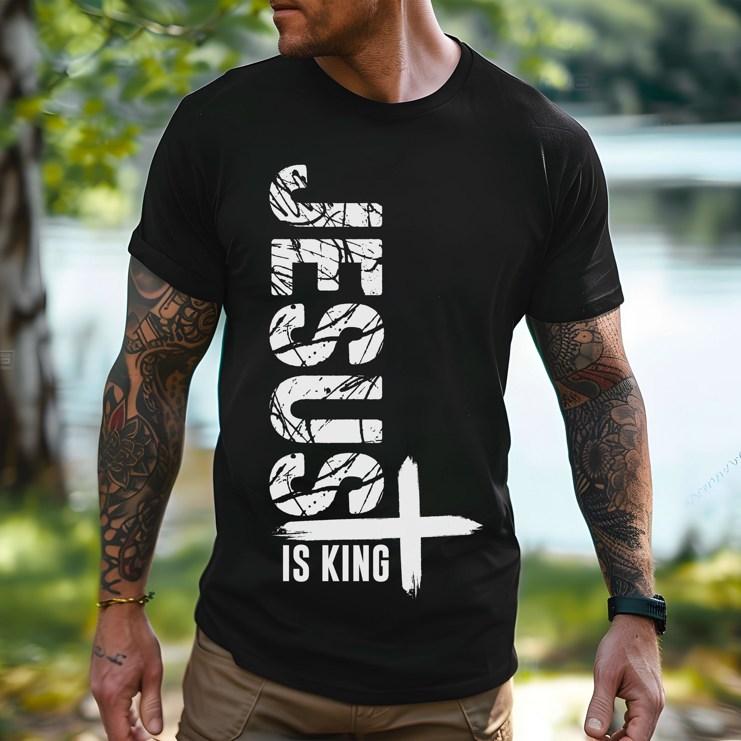 JESUS IS KING UNISEX TEE