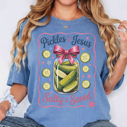 Pickles & Jesus “Salty & Saved” T-Shirt