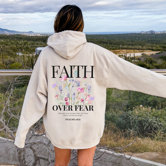 FAITH OVER FEAR UNISEX HOODIE