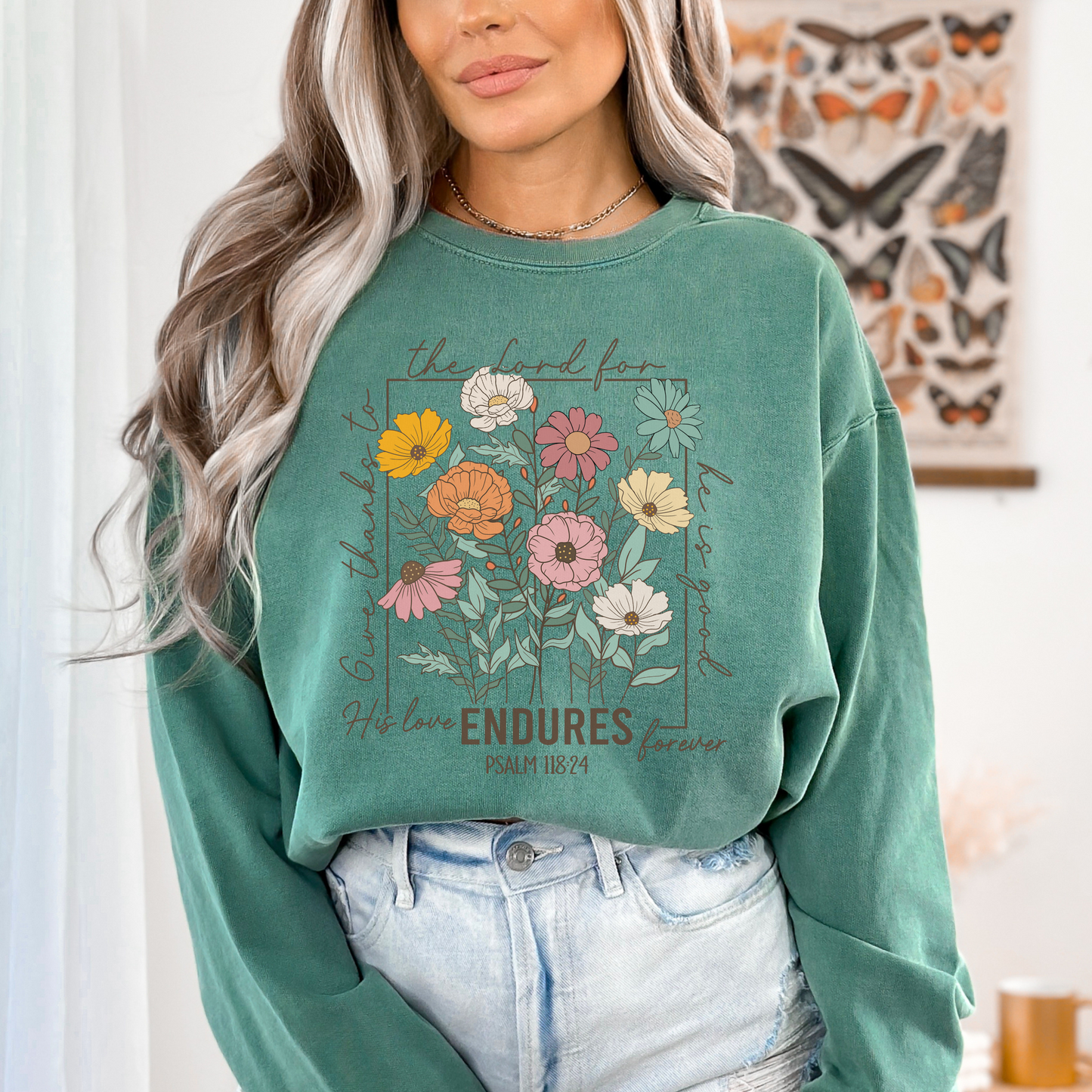 GIVE THANKS TO THE LORD UNISEX SWEATSHIRT