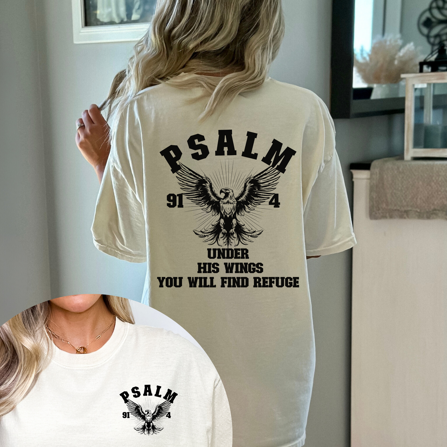 UNDER HIS WINGS YOU WILL FIND REFUGE UNISEX TEE