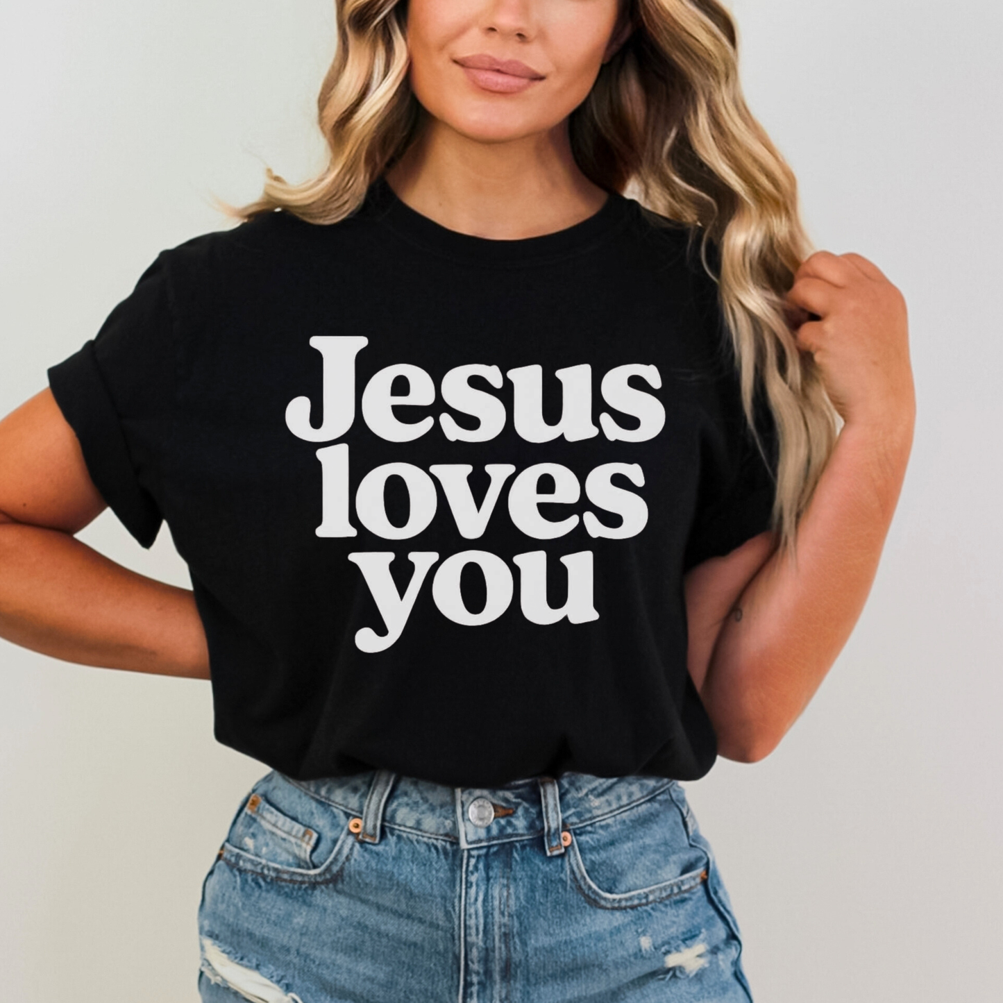 Jesus Loves You T-Shirt — Vintage Church Faith Graphic Tee
