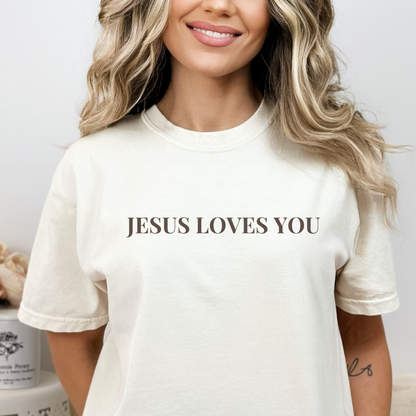 JESUS LOVES YOU UNISEX TEE