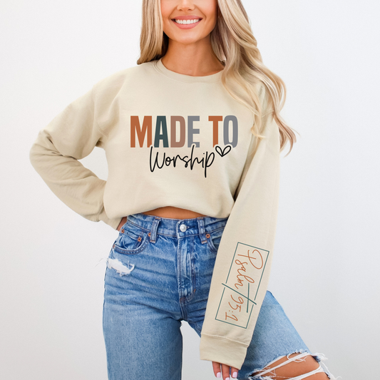 MADE TO WORSHIP CREWNECK SWEATSHIRT