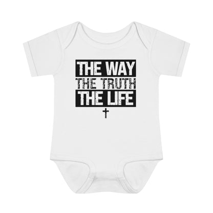 THE WAY THE TRUTH THE LIFE BABY BODYSUIT