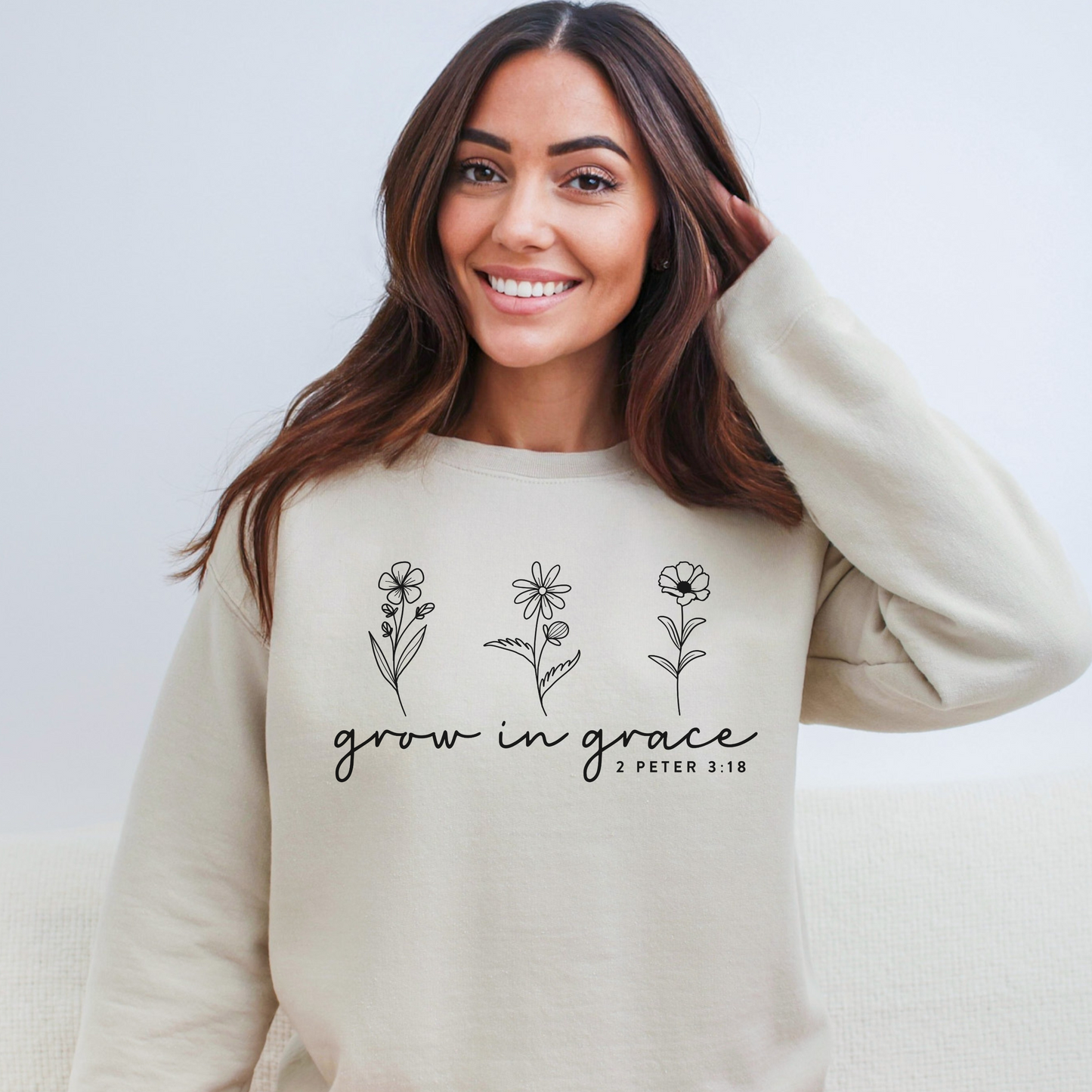 GROW IN GRACE CREWNECK SWEATSHIRT