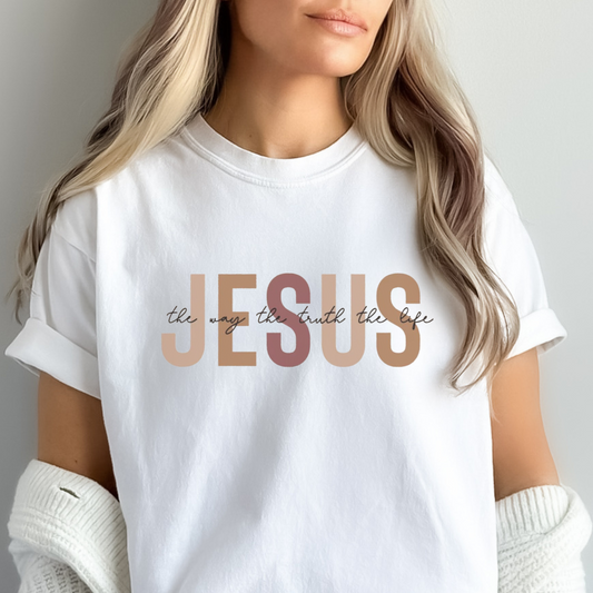 JESUS THE WAY THE TRUTH THE LIFE UNISEX TEE