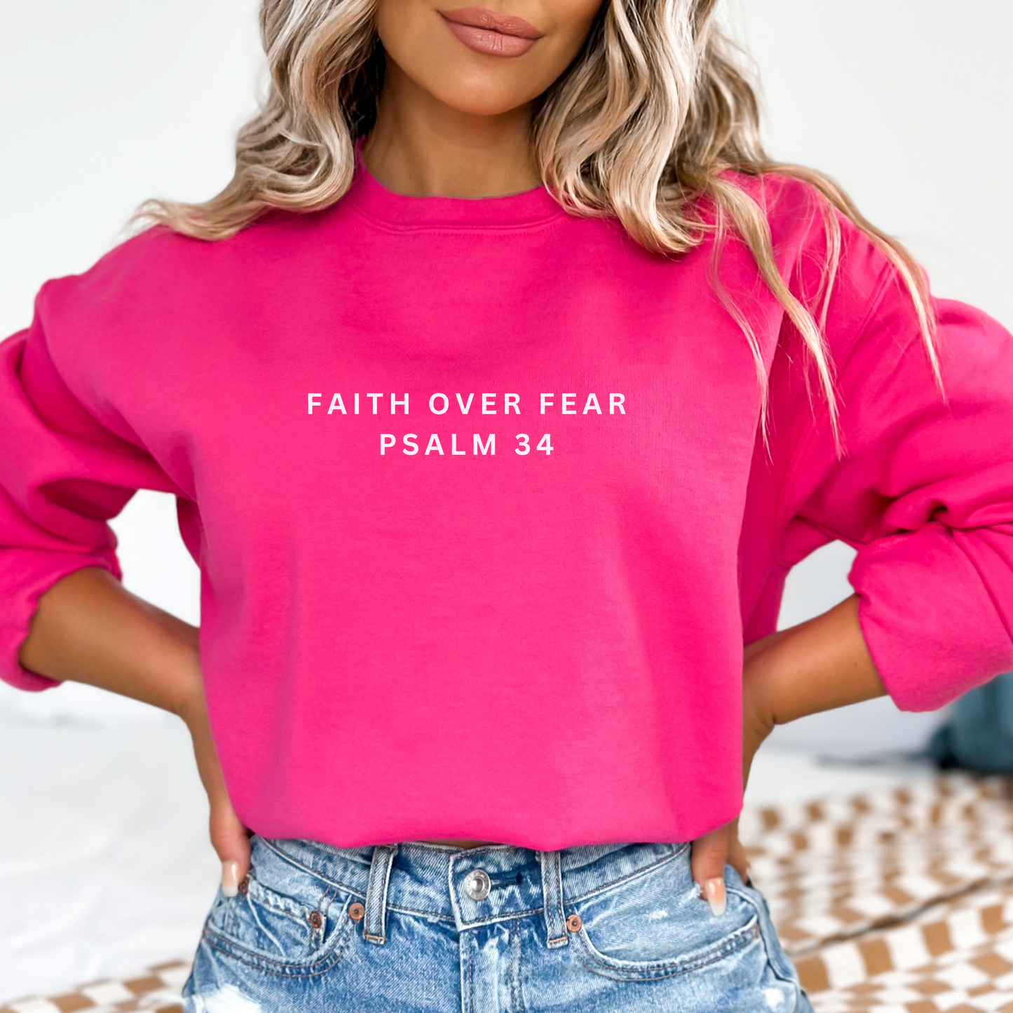 FAITH OVER FEAR CREWNECK SWEATSHIRT