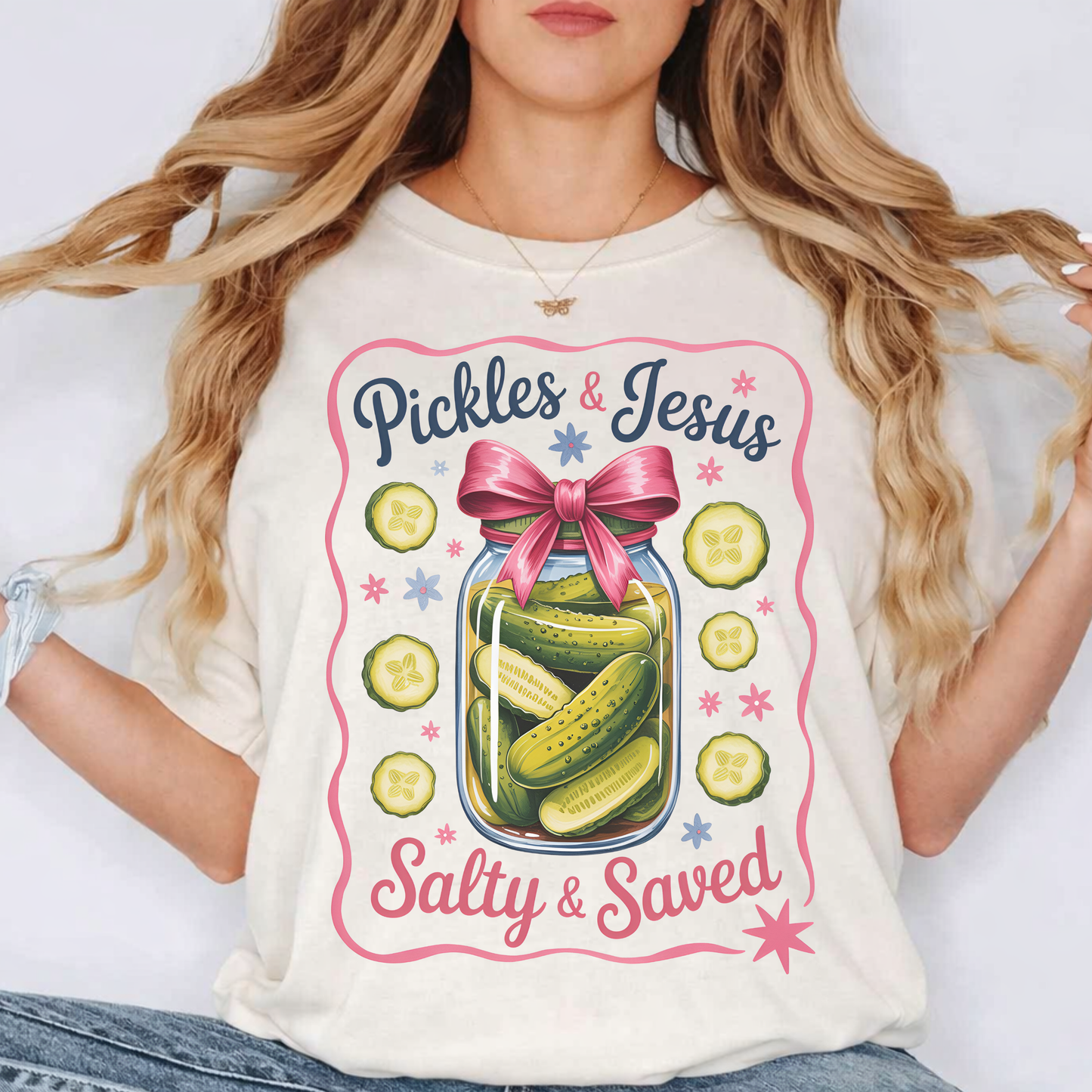 Pickles & Jesus “Salty & Saved” T-Shirt