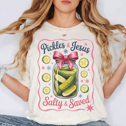 Pickles & Jesus “Salty & Saved” T-Shirt