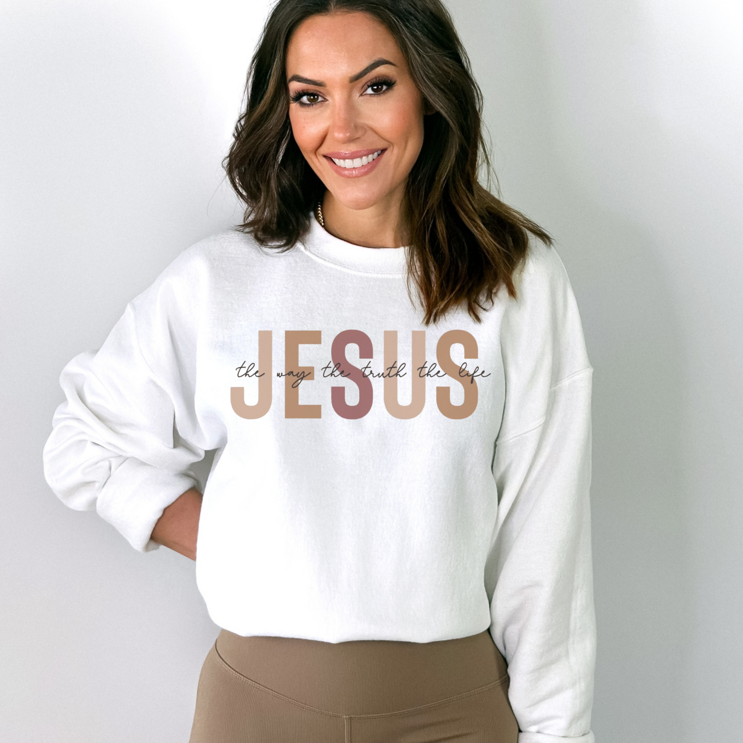 JESUS THE WAY UNISEX CREWNECK SWEATSHIRT