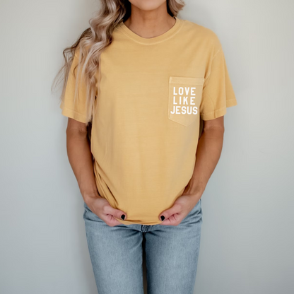 LOVE LIKE JESUS POCKET TEE